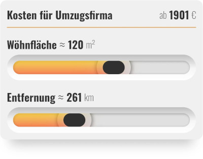 Umzugsrechner - Umzugskosten online berechnen